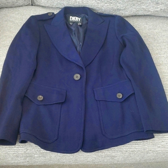 Donna Karan Dark Blue Blazer - Picture 1 of 4